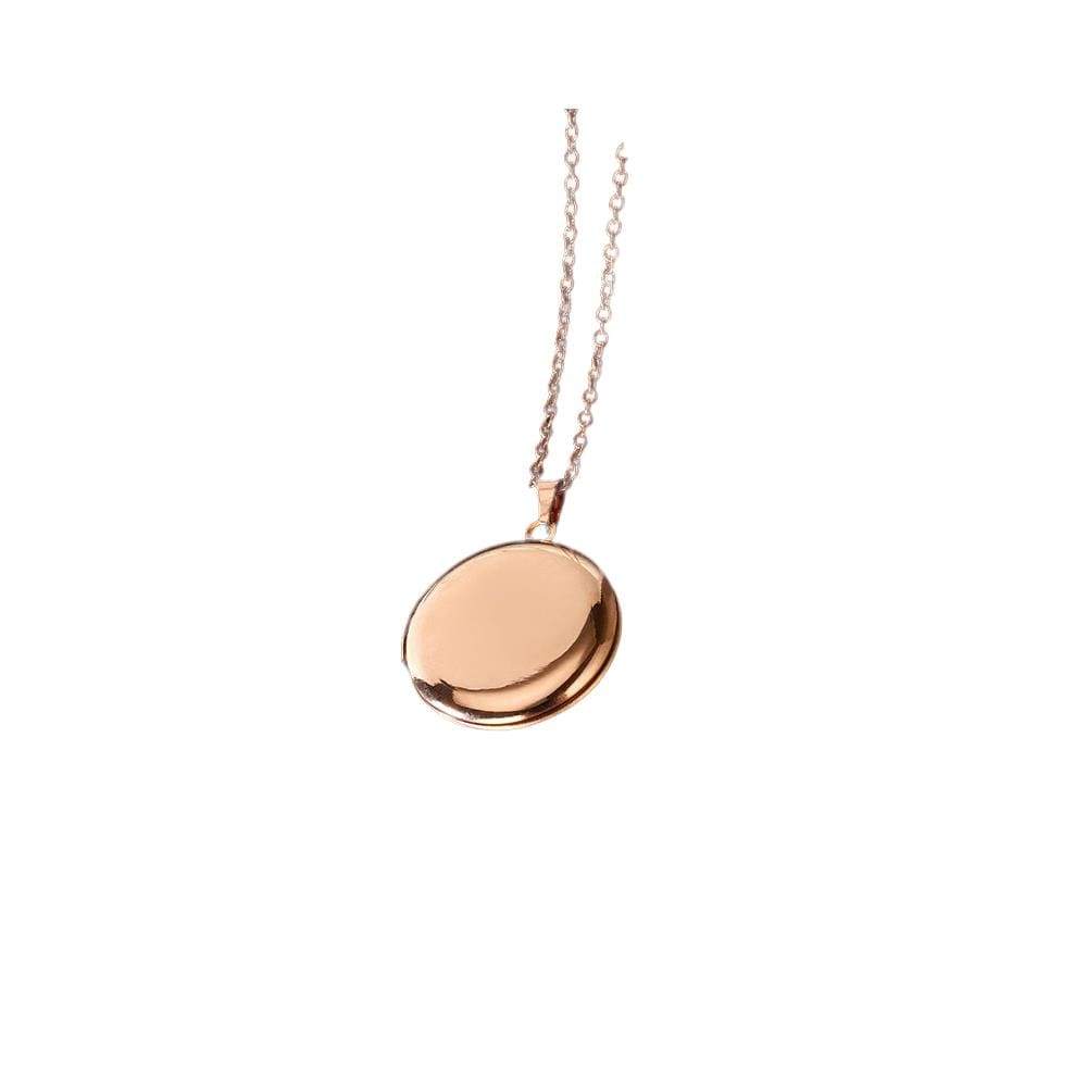 Collana Con Medaglione Rotondo Con Foto In Acciaio Inossidabile Gold - Foto 1