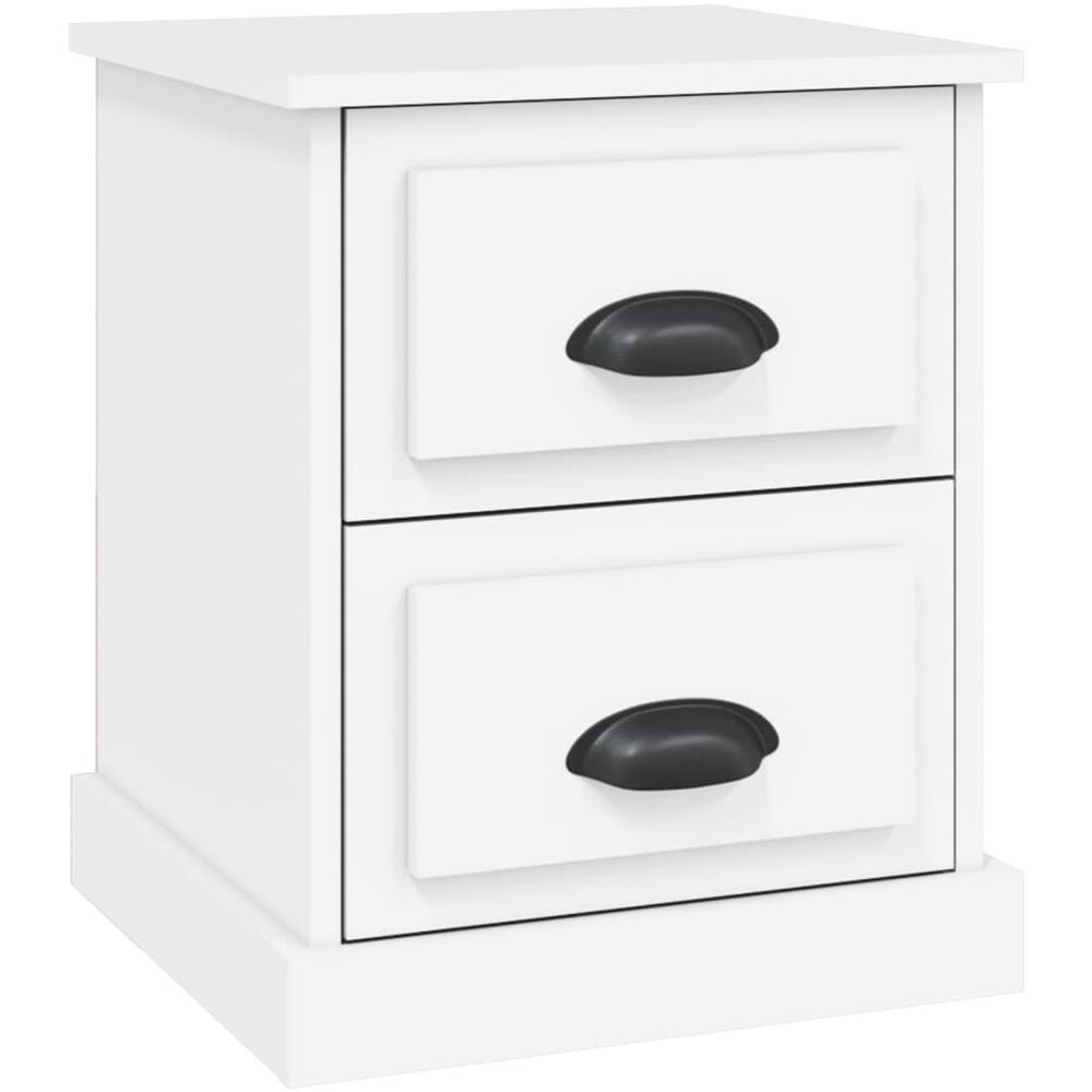 Comodino Bianco 39x39x47,5 Cm In Legno Multistrato - Foto 2