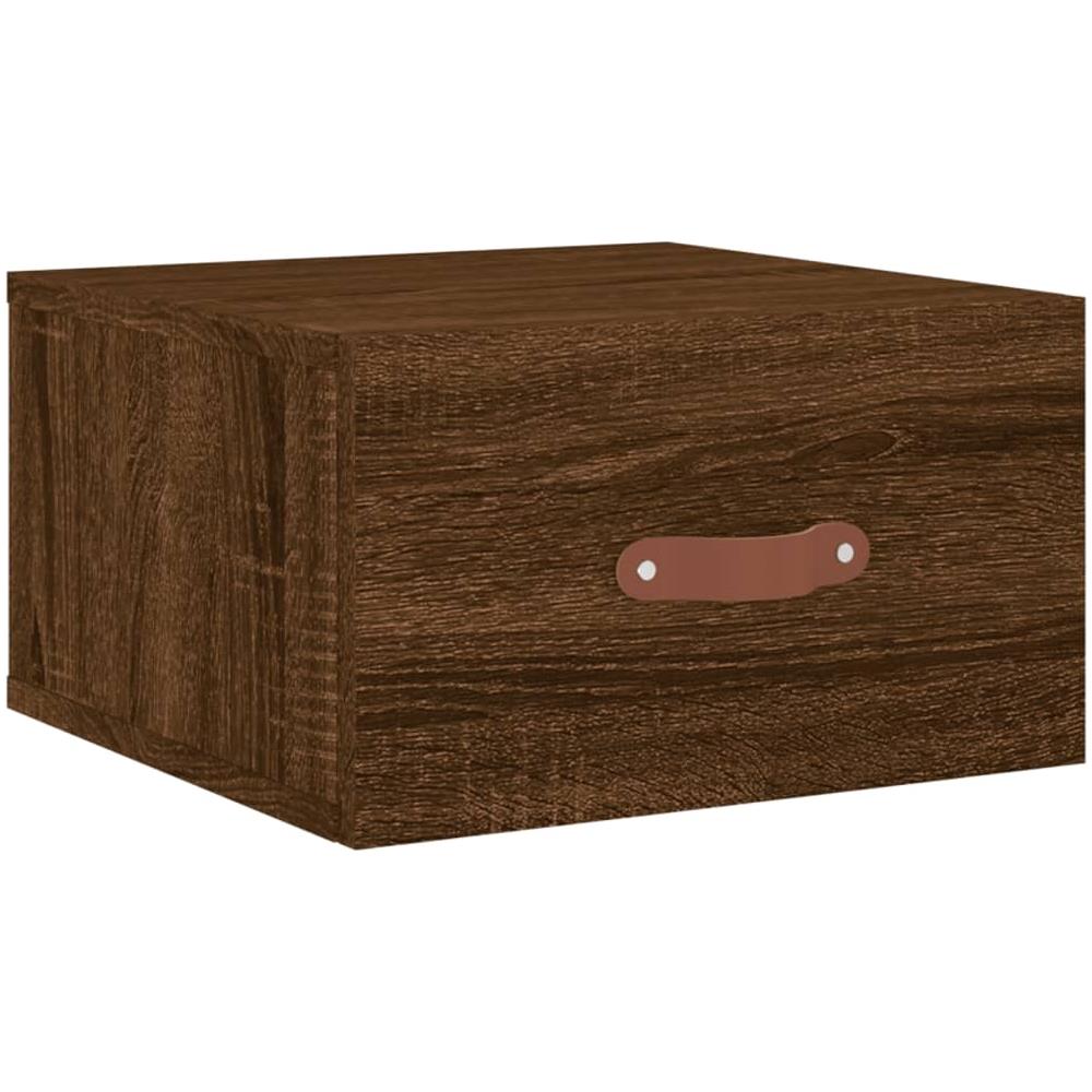 Comodino A Muro Rovere Marrone 35x35x20 Cm - Foto 2