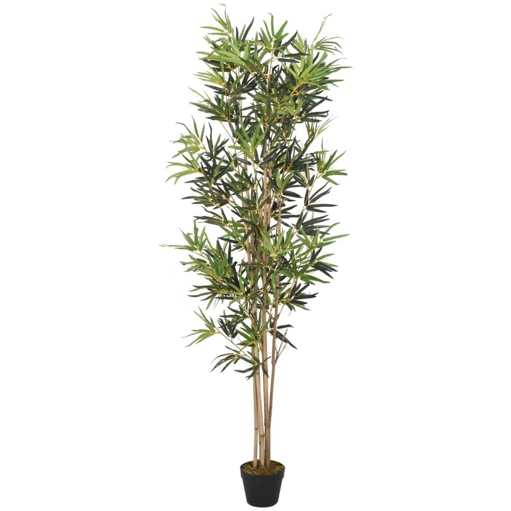 Albero Bambù Artificiale 828 Foglie 150 Cm Verde - Foto 1
