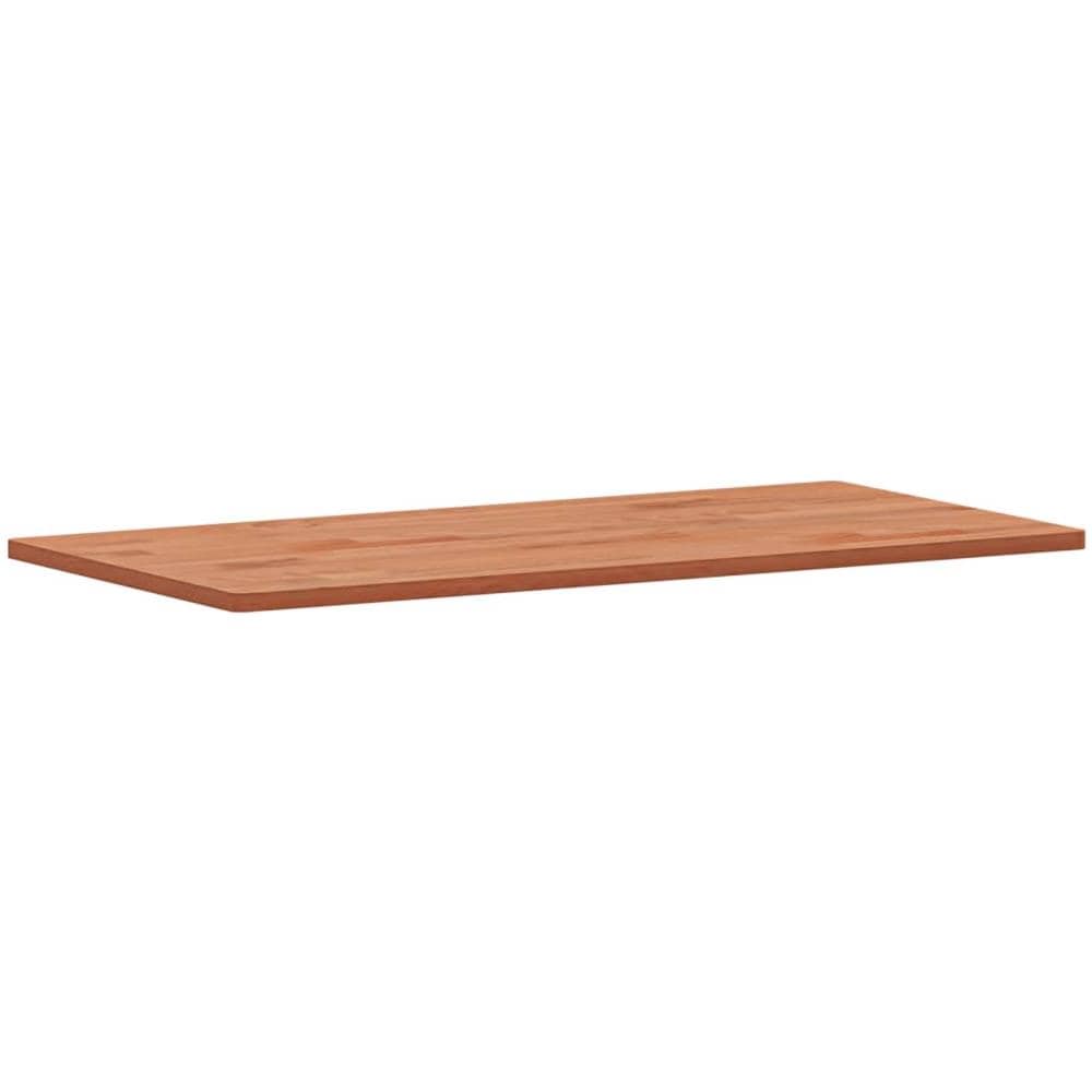 Piano Tavolo 100x50x1,5cm Rettangolare Legno Massello Faggio - Foto 3
