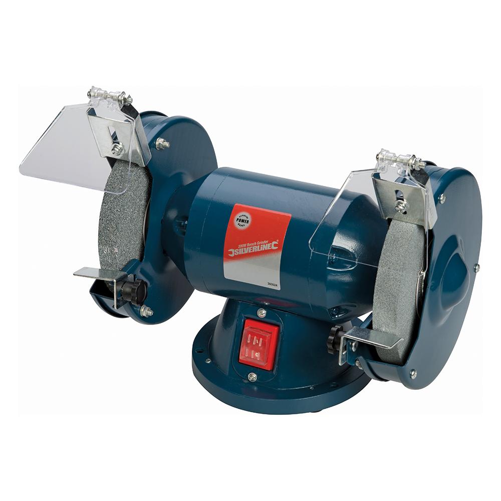 263524 Smerigliatrice Da Banco Silverstorm 200 W 150 Mm - Foto 1