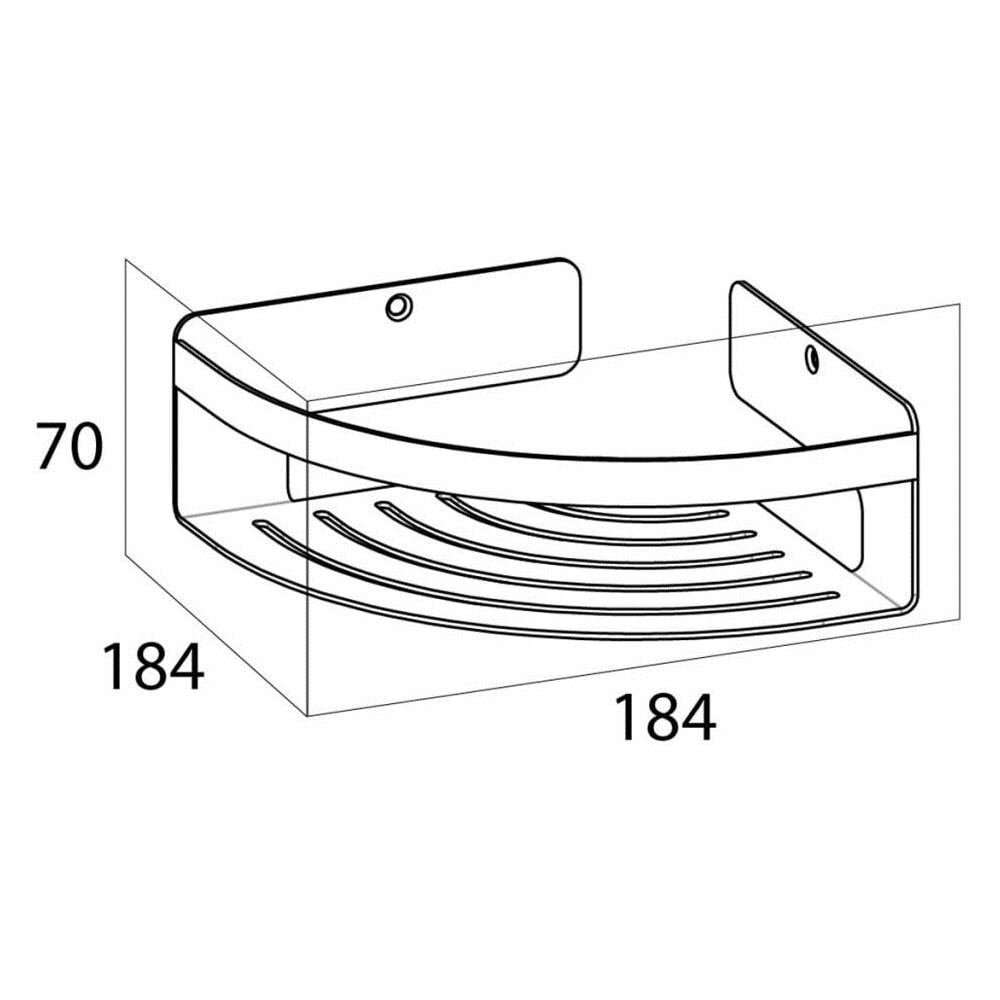 Mensola Da Bagno Angolare Caddy Argentata 1400430946 - Foto 6