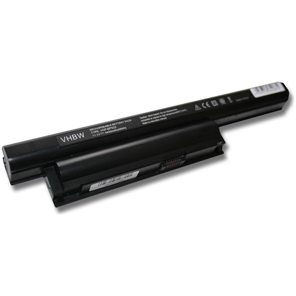 Batteria Li-ion 4400mah 11.1v Nero In Nero Si Adatta Sony Vaio Vpceb15fm / bi, Vpceb15fm / t, Ecc Sostituisce Vgp-bps22 Vgp-bps22a Vgp-bpl22 Vgp-bps22 / a - Foto 1