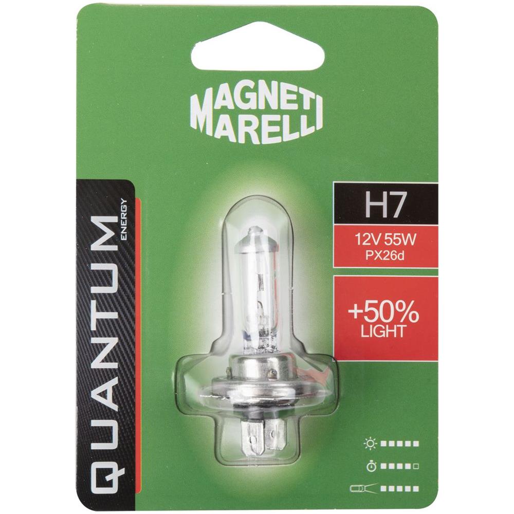 H7 Lampadina Singola Auto +50% Light 12v 55w Attacco Px26d - Foto 2