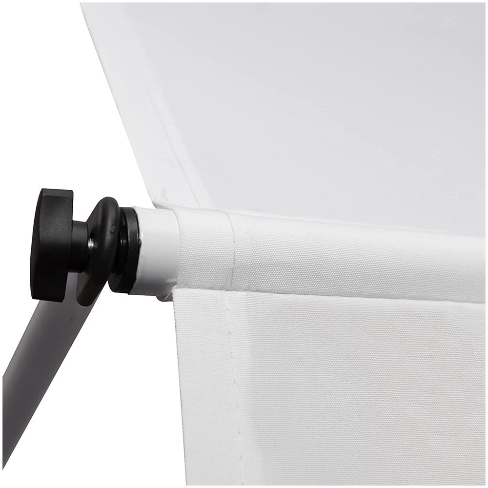 Tenda Da Sole A Muro Con Pali Di Supporto Bianca 300x150cm - Foto 9