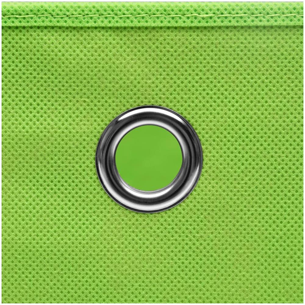 Contenitori 10 pz in Tessuto non Tessuto 28x28x28 cm Verde - Foto 2