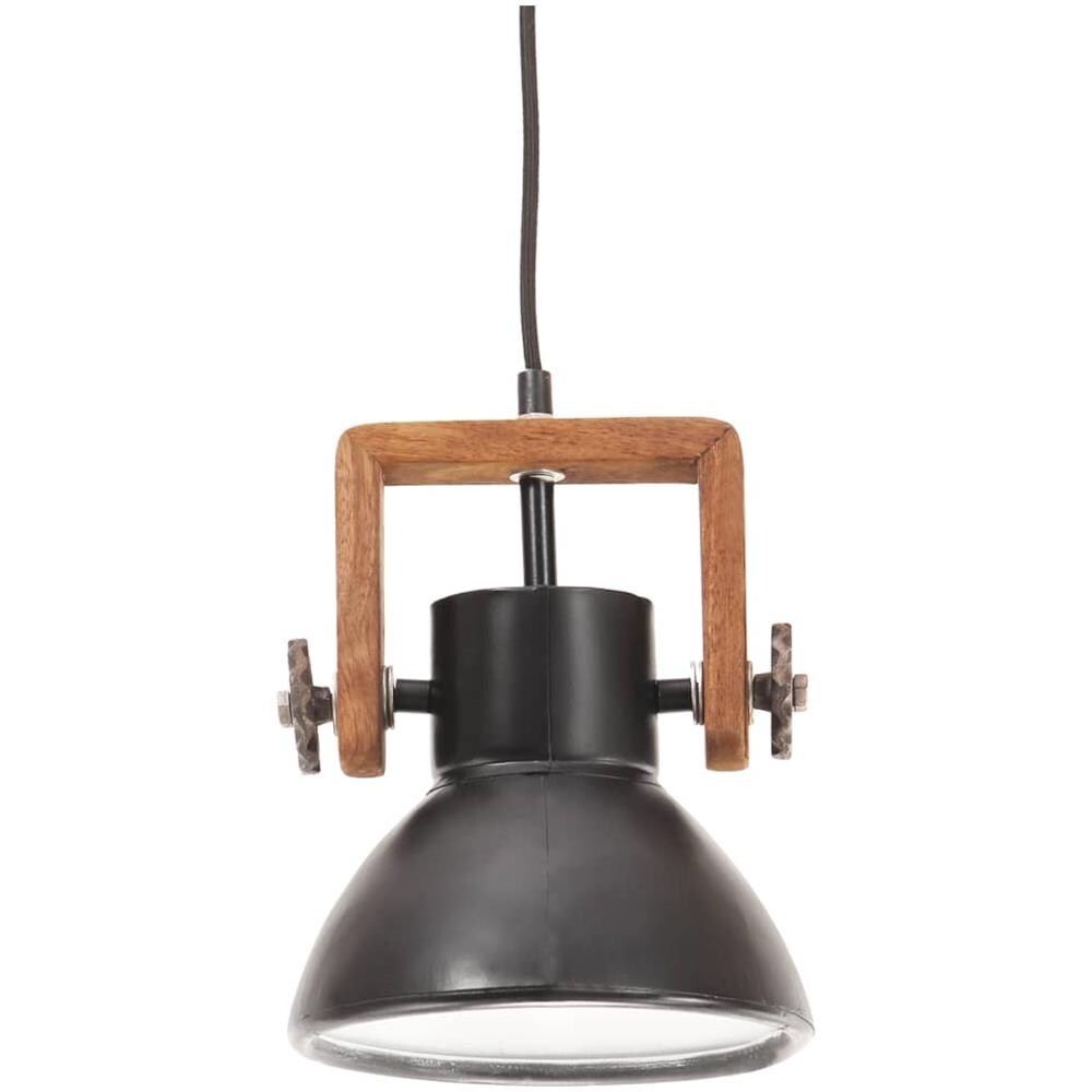 Lampada a Sospensione Industriale 25 W Nera Rotonda 19 cm E27 - Foto 2