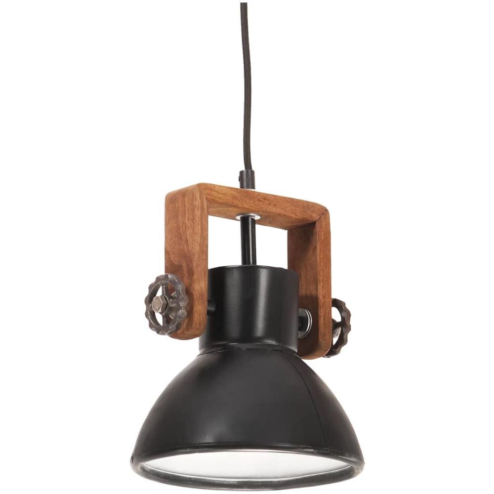 Lampada a Sospensione Industriale 25 W Nera Rotonda 19 cm E27 - Foto 3