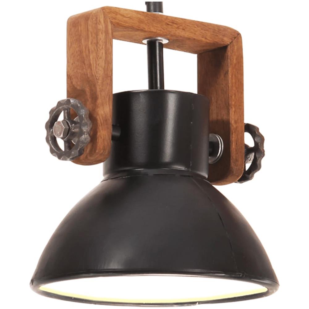 Lampada a Sospensione Industriale 25 W Nera Rotonda 19 cm E27 - Foto 1