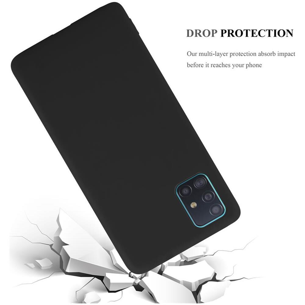 Custodia Compatibile Con Samsung Galaxy A51 5g In Candy Nero - Coperchio Protettivo In Silicone Tpu Flessibile - Foto 8