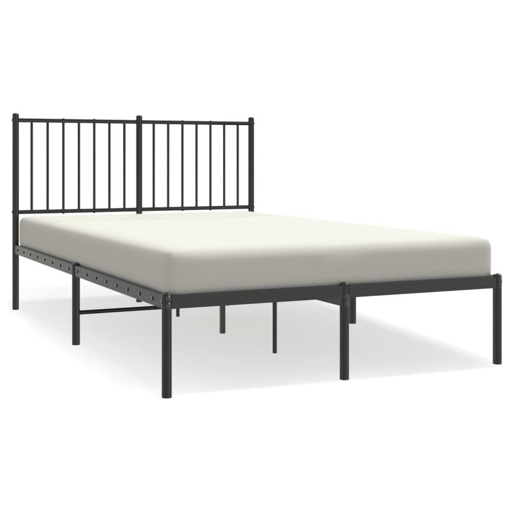 Giroletto Con Testiera In Metallo Nero 120x190 Cm - Foto 2