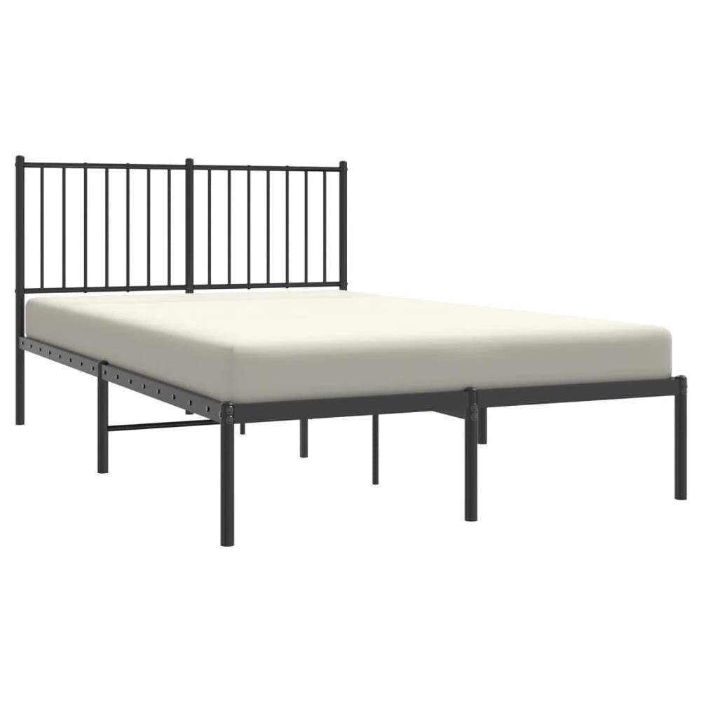 Giroletto Con Testiera In Metallo Nero 120x190 Cm - Foto 3