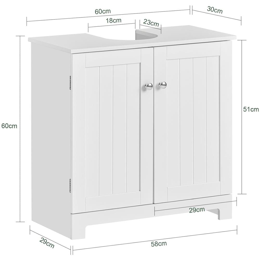 Mobile Sottolavabo 60x30x60cm Bzr18-ii-w - Foto 2