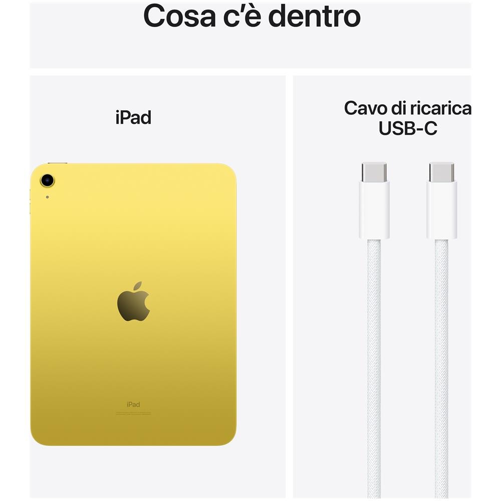 iPad 10th Gen (2024) 10.9" A14 256GB Wi-Fi Giallo - Foto 3