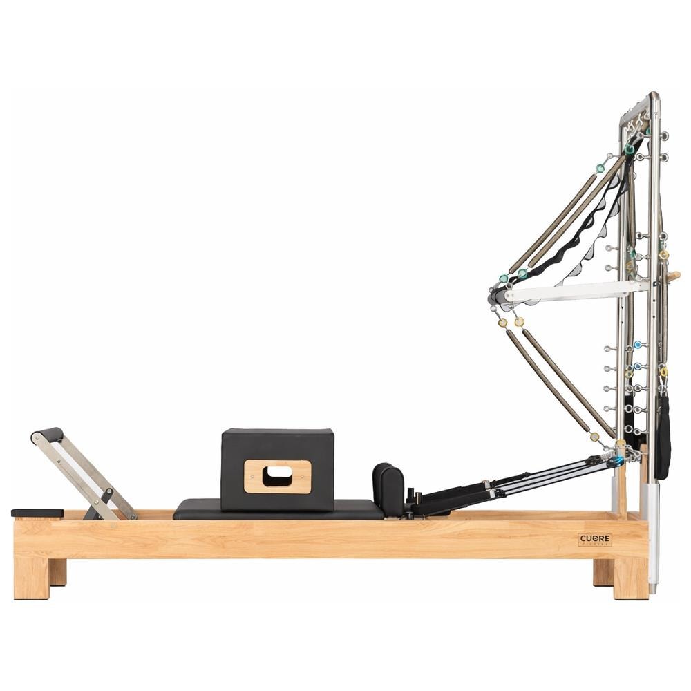 Macchina Pilates Reformer Con Torre In Legno Robusta E Completa - Foto 1