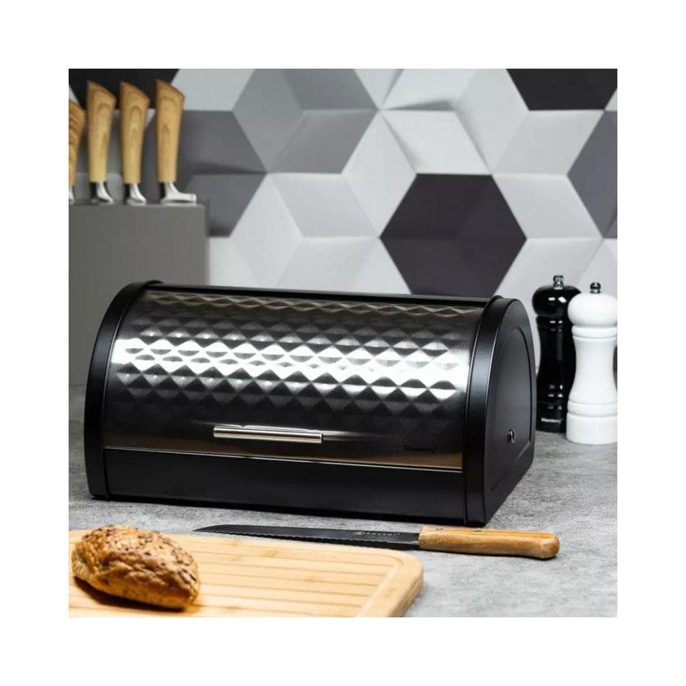 KB-7454 Moderno portapane in metallo con coperchio a diamante - Foto 2