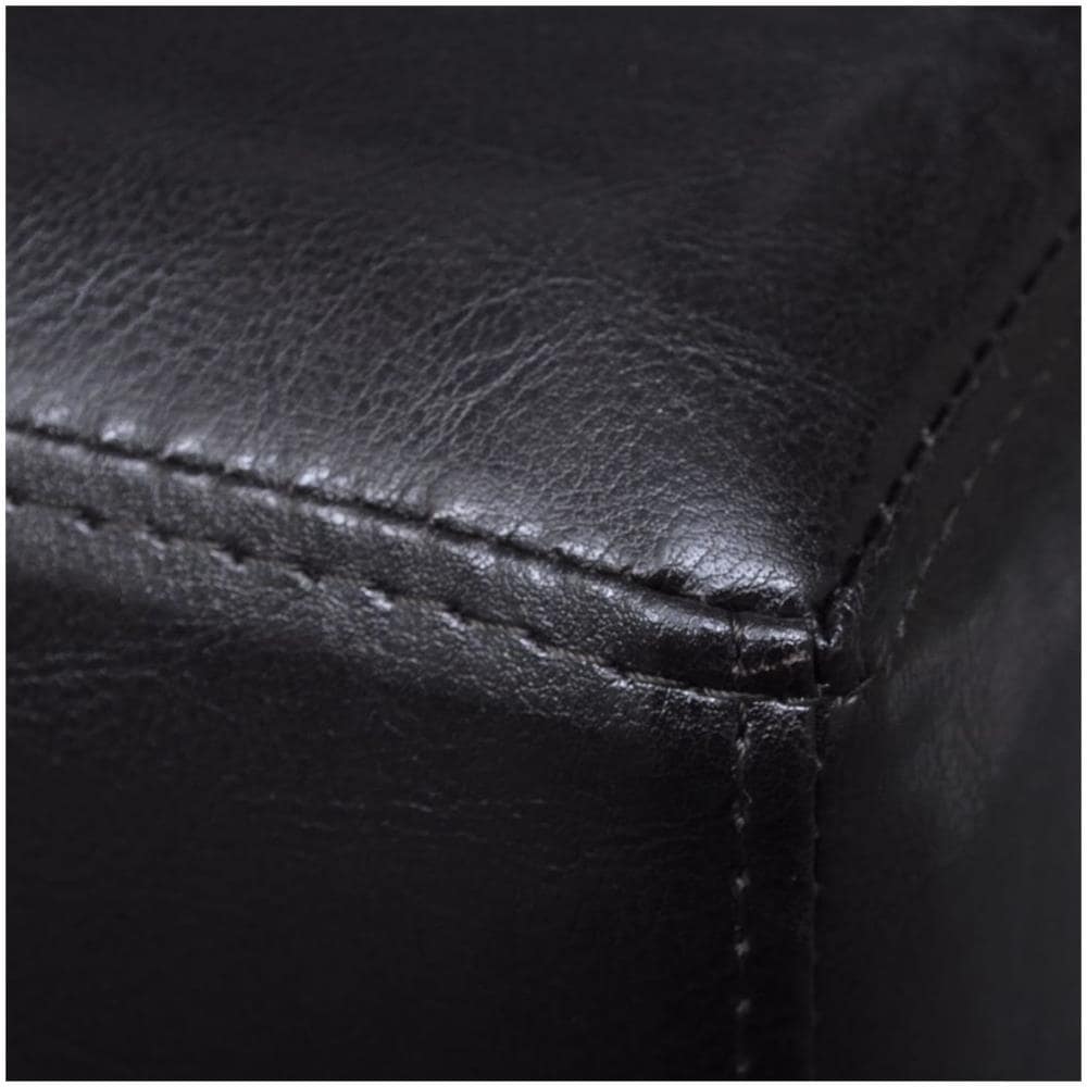 Divano Panchina In Pelle Artificiale Marrone Scuro - Foto 2