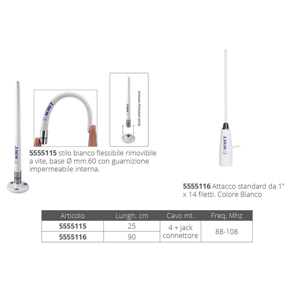 Antenna Radio Am / fm Scout Antenna Radio Am / fm Cm. 25 - Foto 2