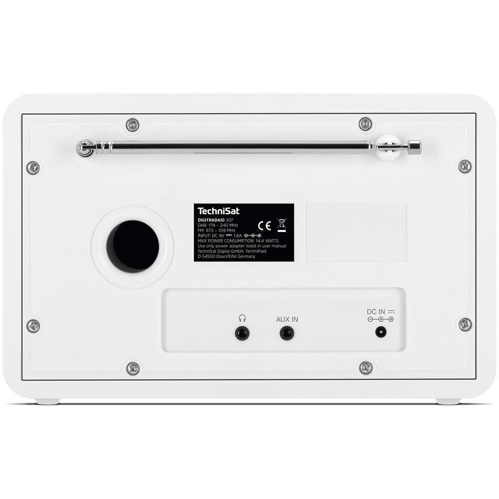 Radio Digitale con 20 Slot Memorizzati e Banda DAB+ / FM / RDS Colore Bianco - Foto 5