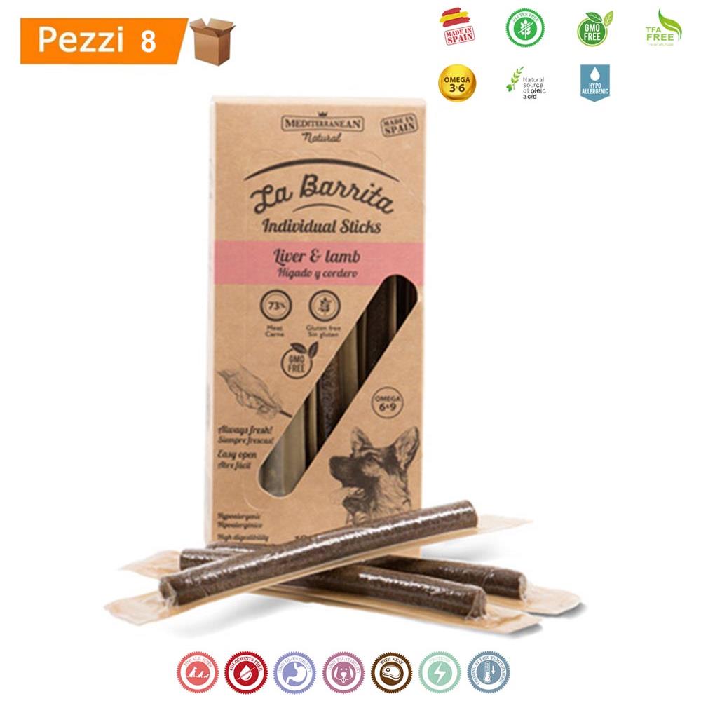 Multipack Da 8 Scatole La Barrita Snack Per Cani Pollo & Foie 12 Barrette Da 150 Gr - Foto 1