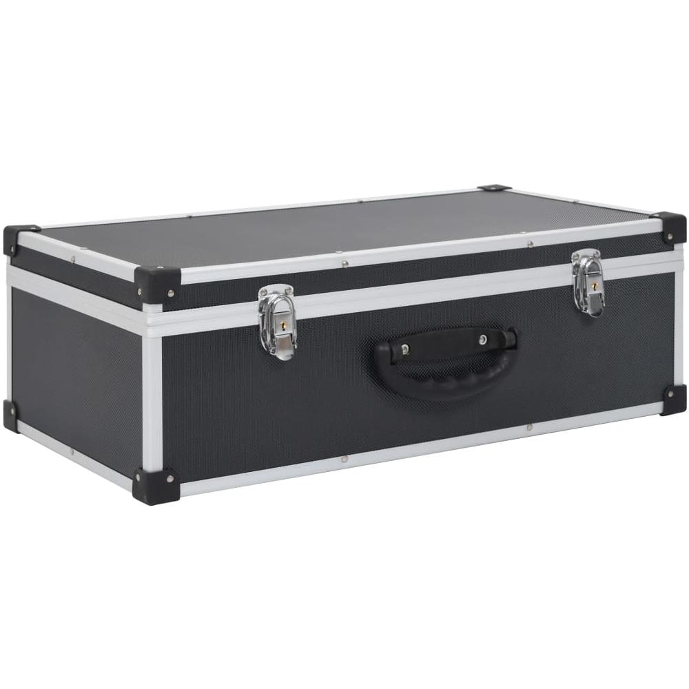 Custodia CD per 80 CD in Alluminio ABS Nero - Foto 1