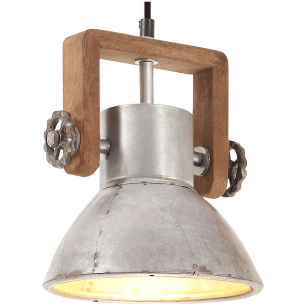 Lampada a Sospensione Industriale 25 W Argento Rotonda 19cm E27 - Foto 1