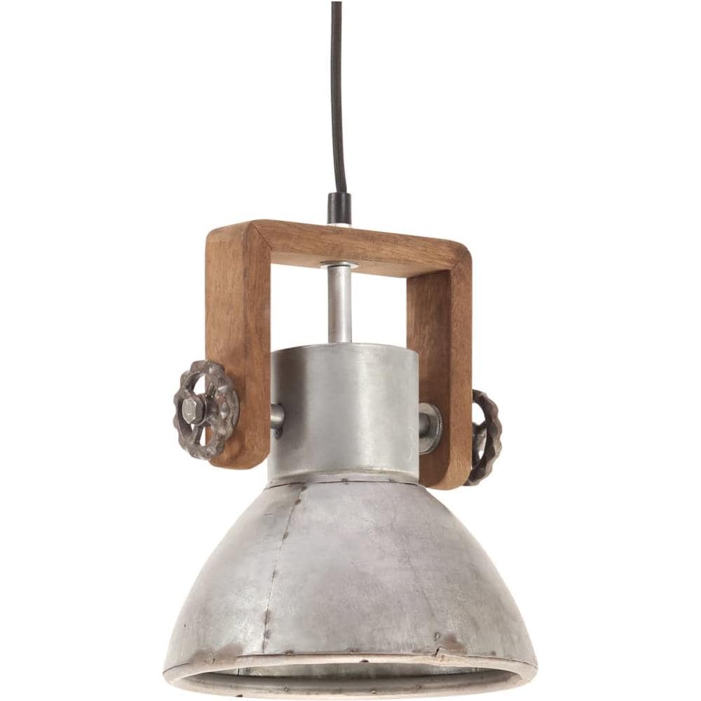Lampada a Sospensione Industriale 25 W Argento Rotonda 19cm E27 - Foto 3