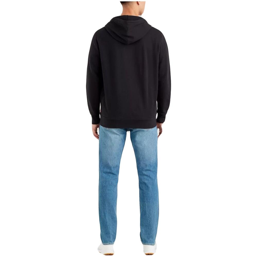 Felpa Da Uomo Con Cappuccio E Zip Graphic Nera Taglia S Codice 38820-0021 - Foto 2