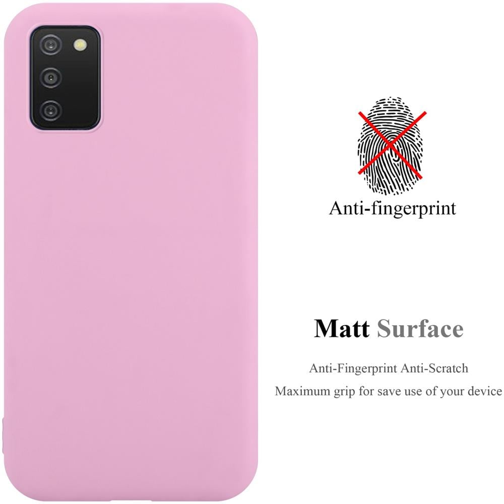 Custodia Compatibile Con Samsung Galaxy A03s In Candy Rosa - Coperchio Protettivo In Silicone Tpu Flessibile - Foto 2
