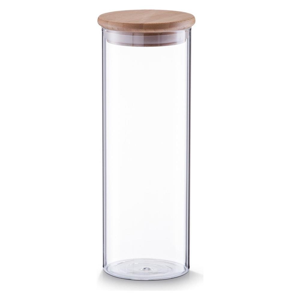 Contenitore In Vetro Con Coperchio In Bambù, 1600ml, - Foto 1