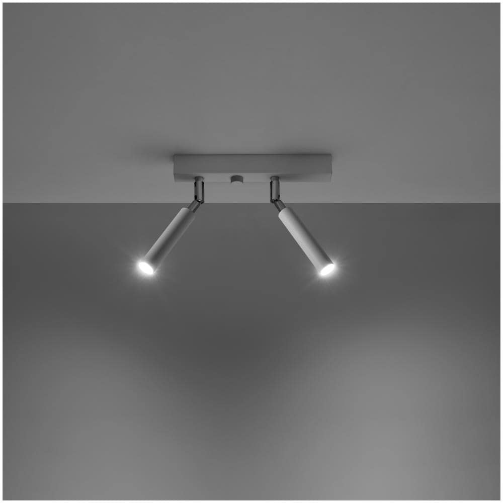 Applique Da Soffitto Eyetech 2 Sollux Bianco 250x230x30 Mm Acciaio - Foto 12