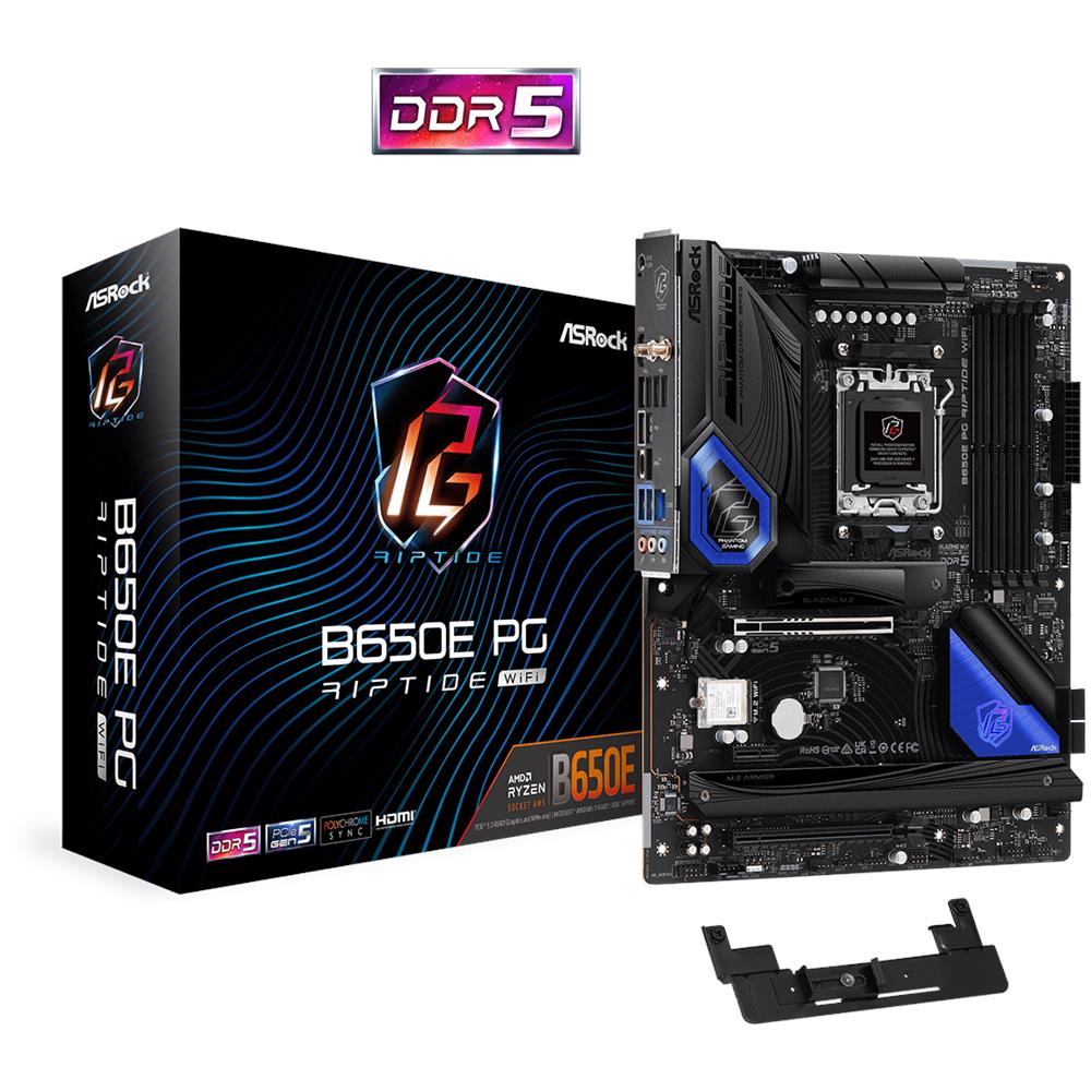 Scheda Madre B650E PG Riptide WiFi Socket AM5  Chipset AMD B650 ATX - Foto 1
