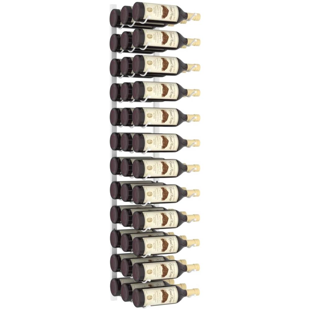 Portavini Da Parete Per 36 Bottiglie Bianco In Ferro - Foto 3