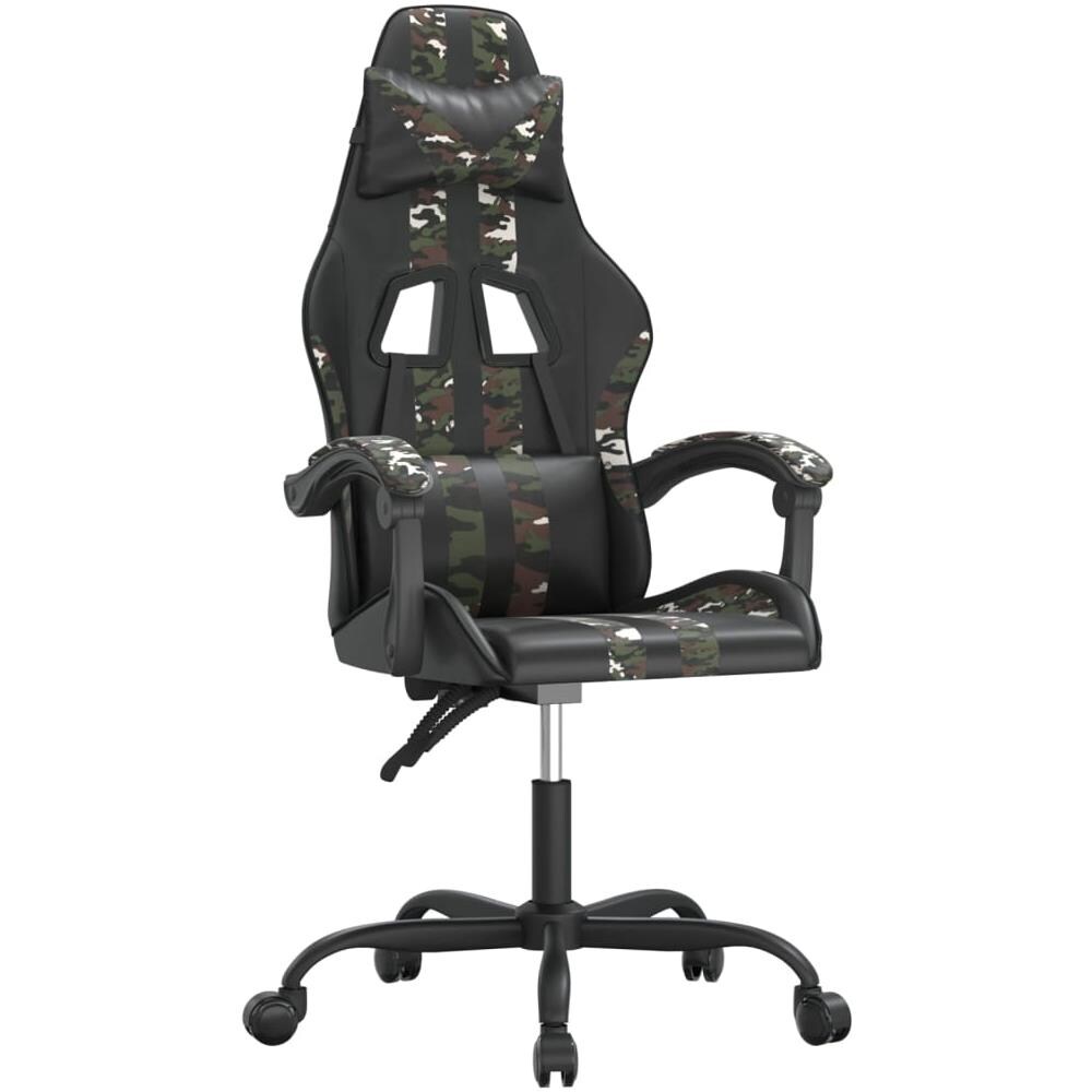 Sedia Da Gaming Nero E Mimetico In Similpelle - Foto 2