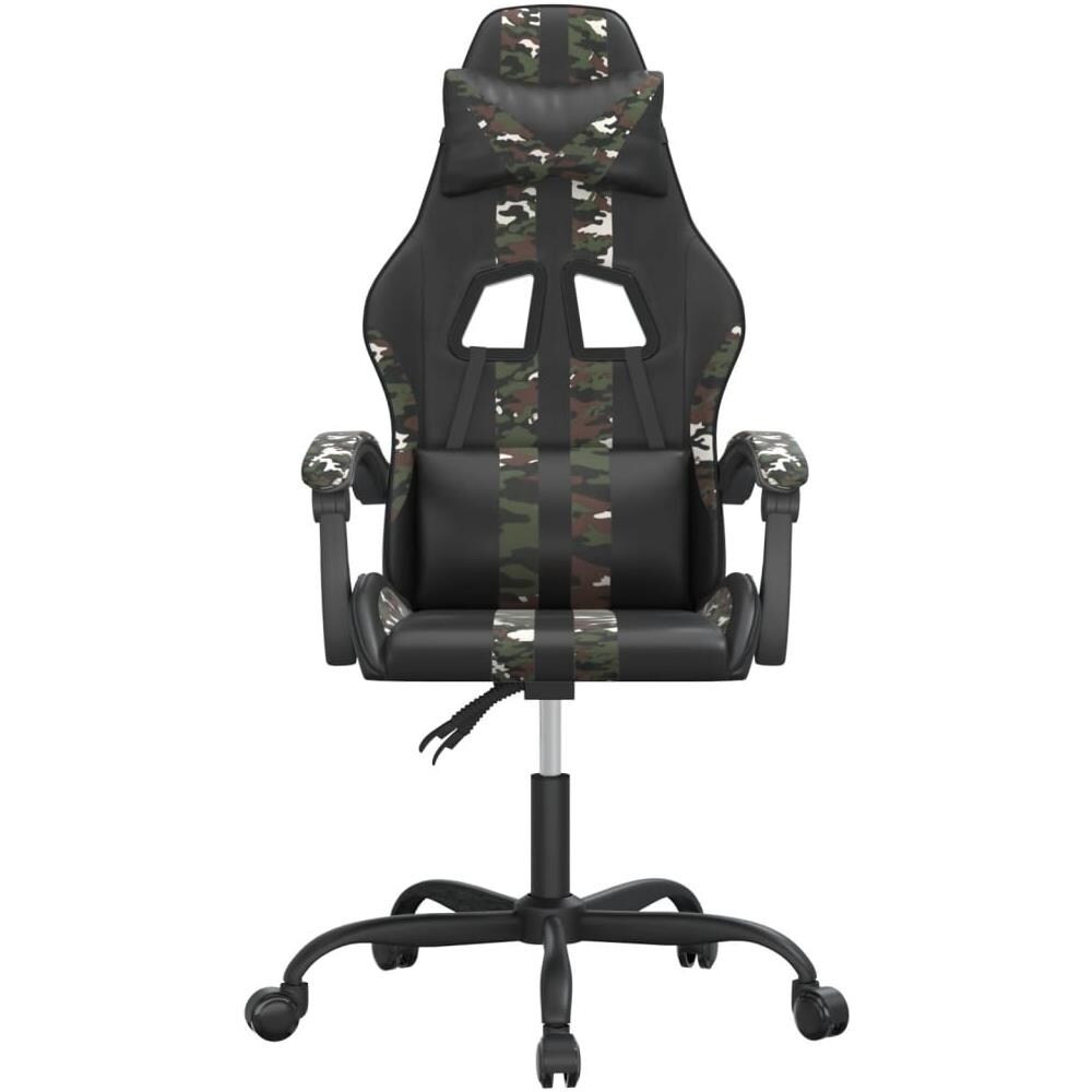 Sedia Da Gaming Nero E Mimetico In Similpelle - Foto 3