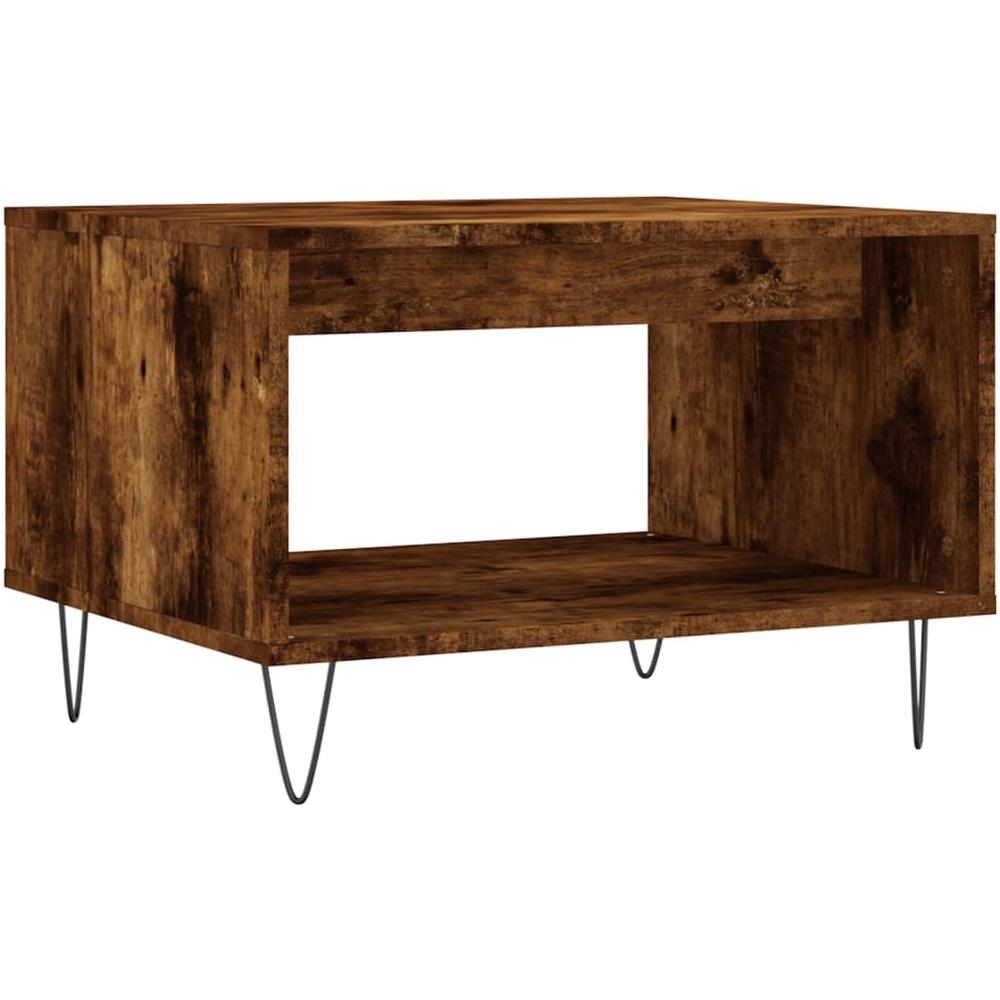 Tavolino Da Salotto Rovere Fumo 60x50x40 Cm Legno Multistrato - Foto 2