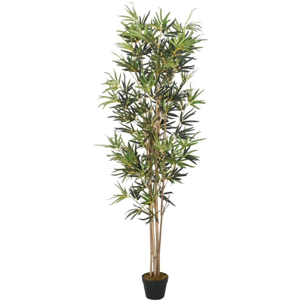 Albero Bambù Artificiale 368 Foglie 80 Cm Verde - Foto 1