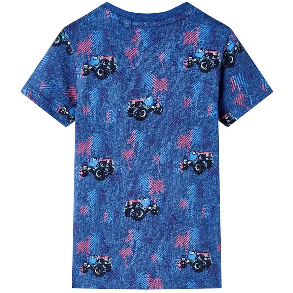 Maglietta da Bambino Blu Scuro Mélange 104 - Foto 2