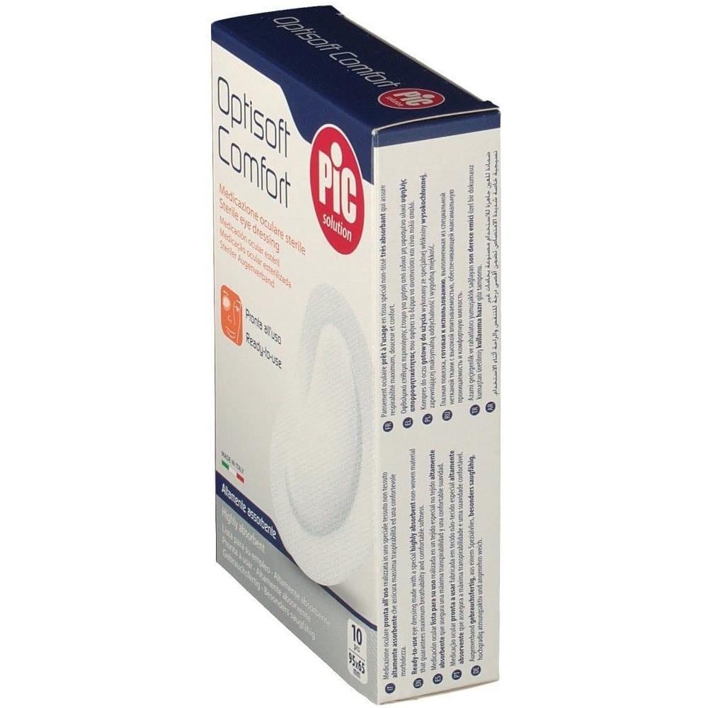 Tampone Oculare Pic in Tessuto Non Tessuto Sterile Adesivo 10 Pezzi - Foto 1