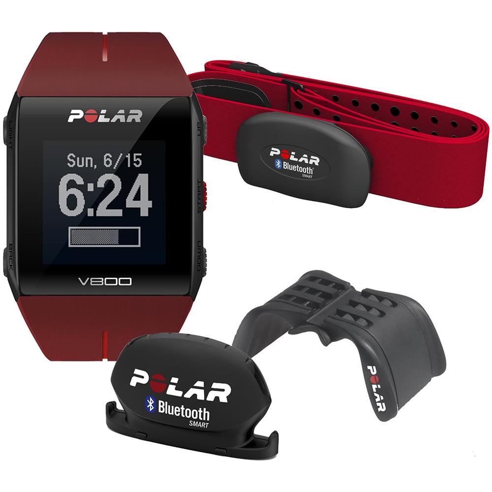 V800 HR Combo con GPS integrato + Sensore di frequenza cardiaca + sensore di cadenza ciclistica Bluetooth Smart e supporto per manubrio universale - Foto 1