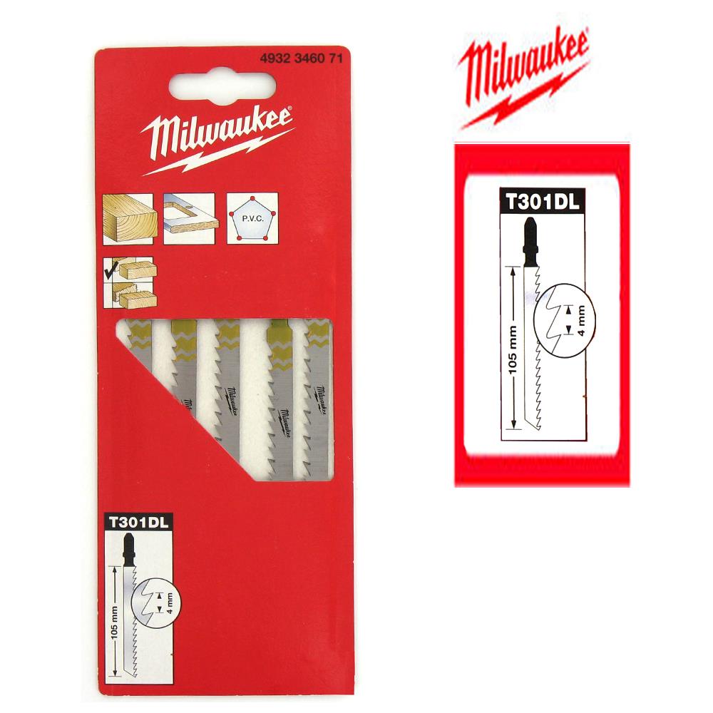 5 Pack Giga Lame Di Legno / Pvc 105 Millimetri Dente 4 Millimetri 4.932.346,0710 - Foto 1