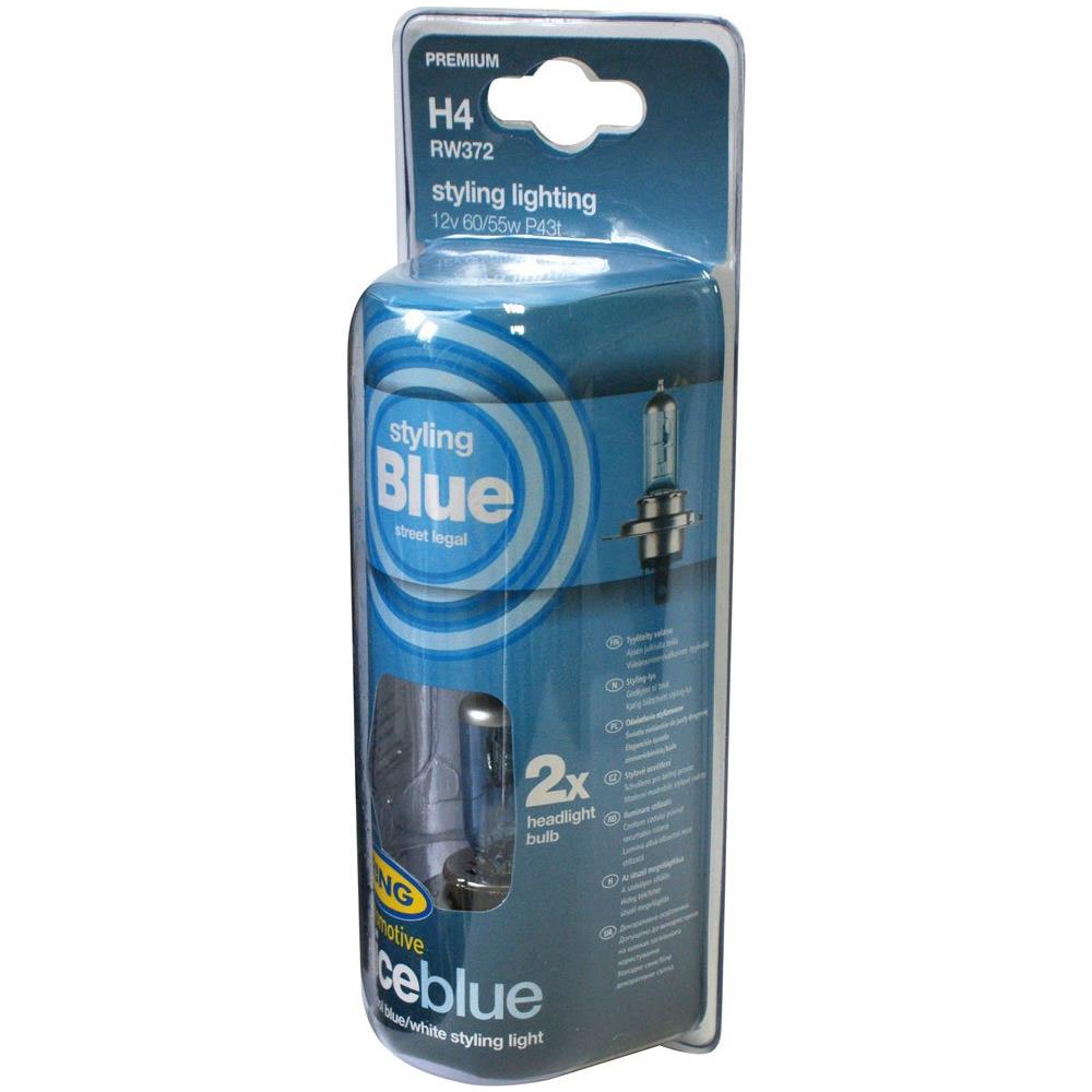 Ring Rw372 Lampadina Auto, H4 12v Ice Blue, 2 Pezzi - Foto 1
