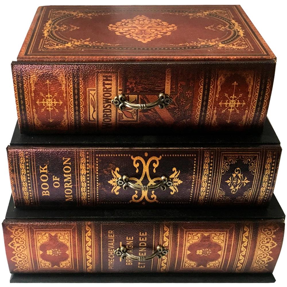 Mini Cassettiera Portagioie Mdf Pvc 3 Cassetti Vintage 22x24x16 - Foto 1