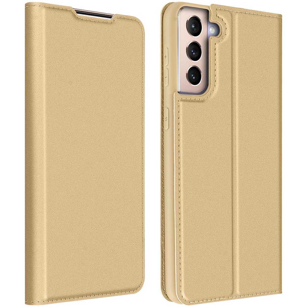 Custodia Samsung Galaxy S21 Plus Portafoglio Flip Funzione Supporto - Oro - Foto 1