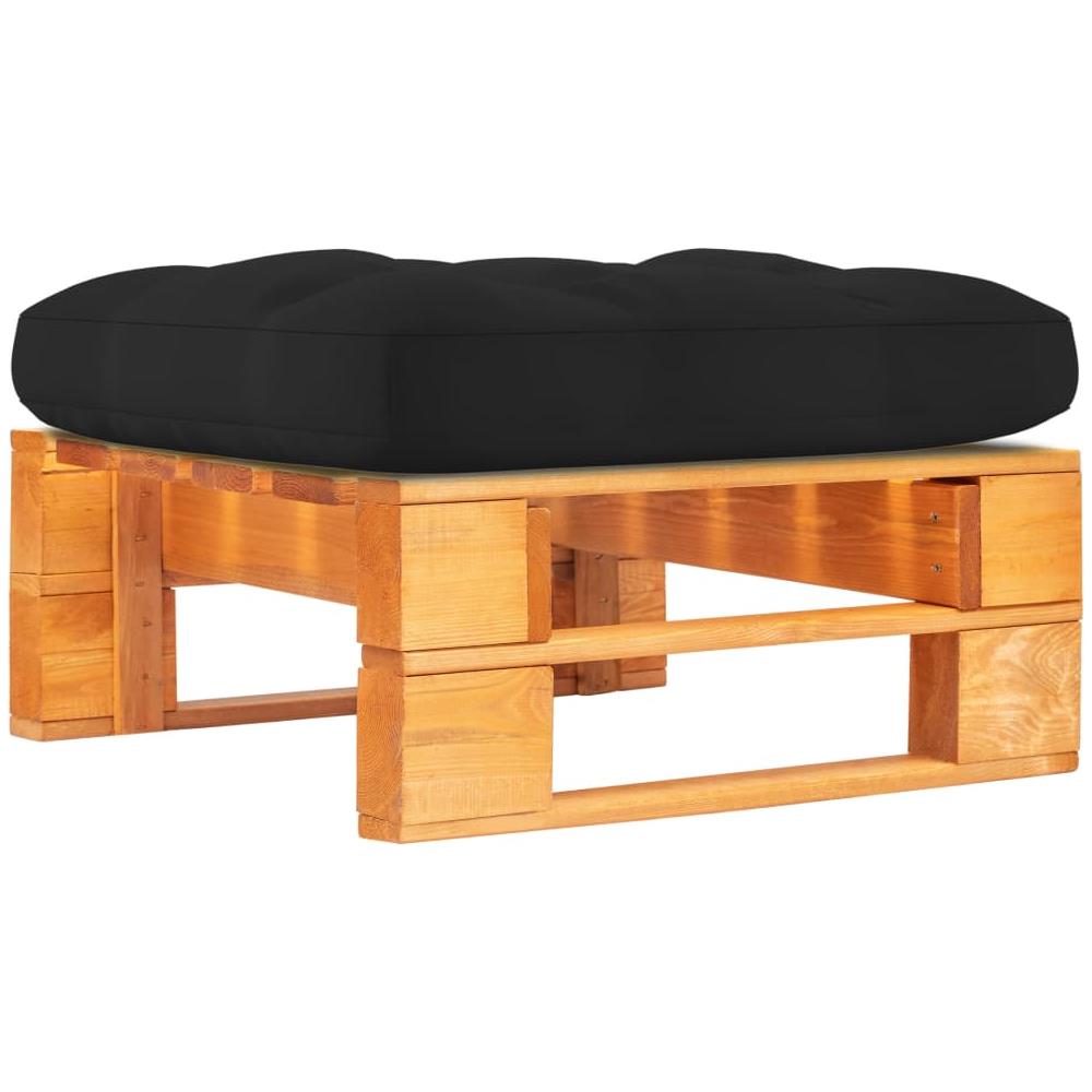 Ottomana Da Giardino Su Pallet Marrone Miele In Pino Impregnato - Foto 1