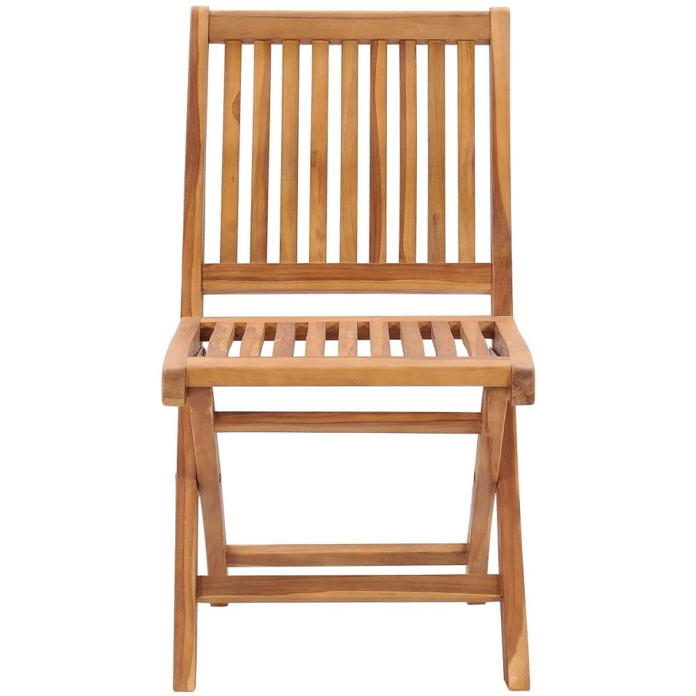 Sedie da Giardino 2 pz con Cuscini Azzurro in Massello di Teak - Foto 4