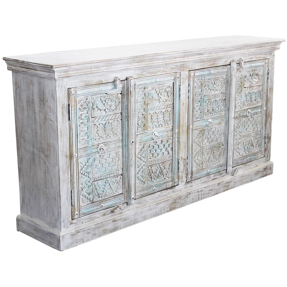 Eter - Madia Legno Di Mango Bianco - Foto 1