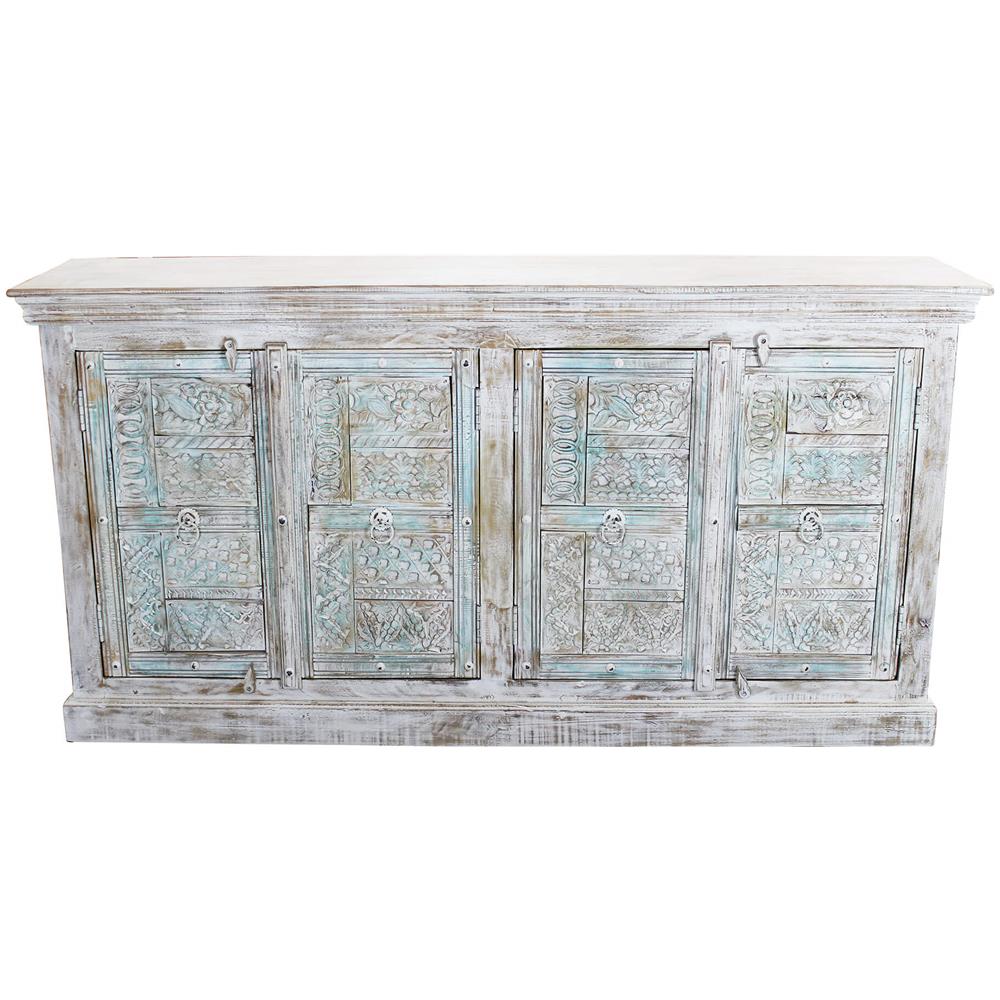 Eter - Madia Legno Di Mango Bianco - Foto 4