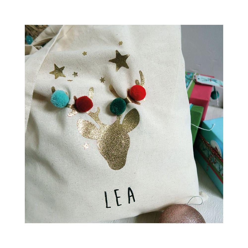 5 Pompon In Lana Rossa E Verde 2 Cm - Foto 2